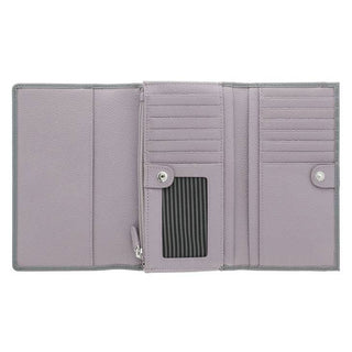 Kathleen Women's Real Leather Wallet Gray-1