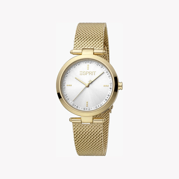 ESPRIT Women's Watch with Gold Stainless Steel Case and Gold Stainless Steel Band-0