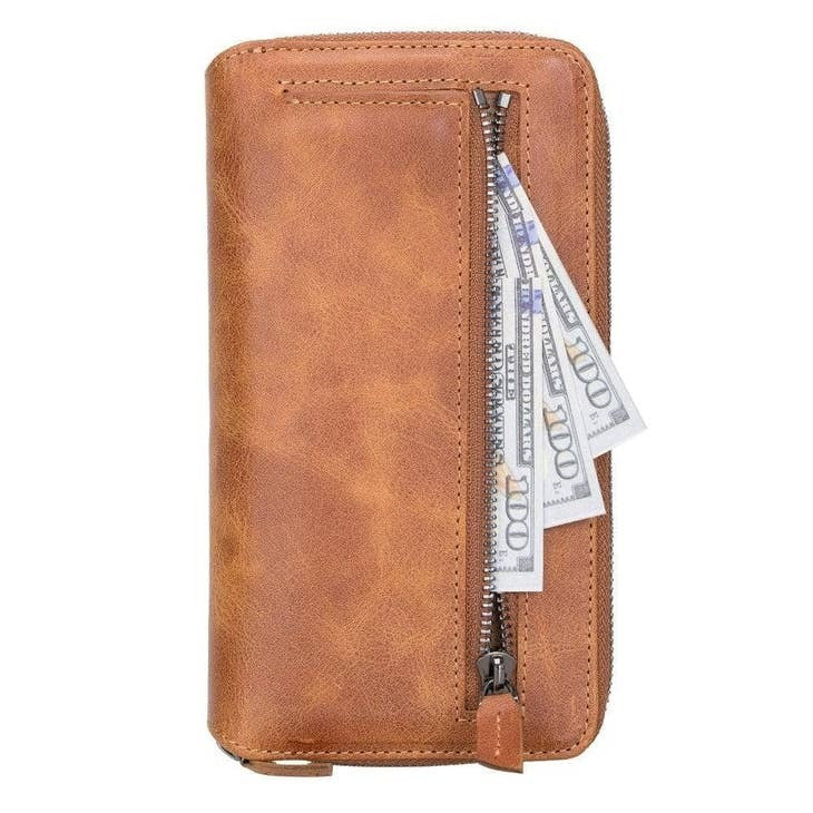 Nicholas Detachable Leather Zipper Wallet Case For Apple IPhone 13 Series-3