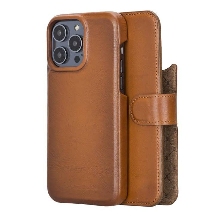 Edward Apple IPhone 14 Series Full Leather Coating Detachable Wallet Case (Set of 2)-0