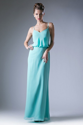 Long V Neckline Dress-3