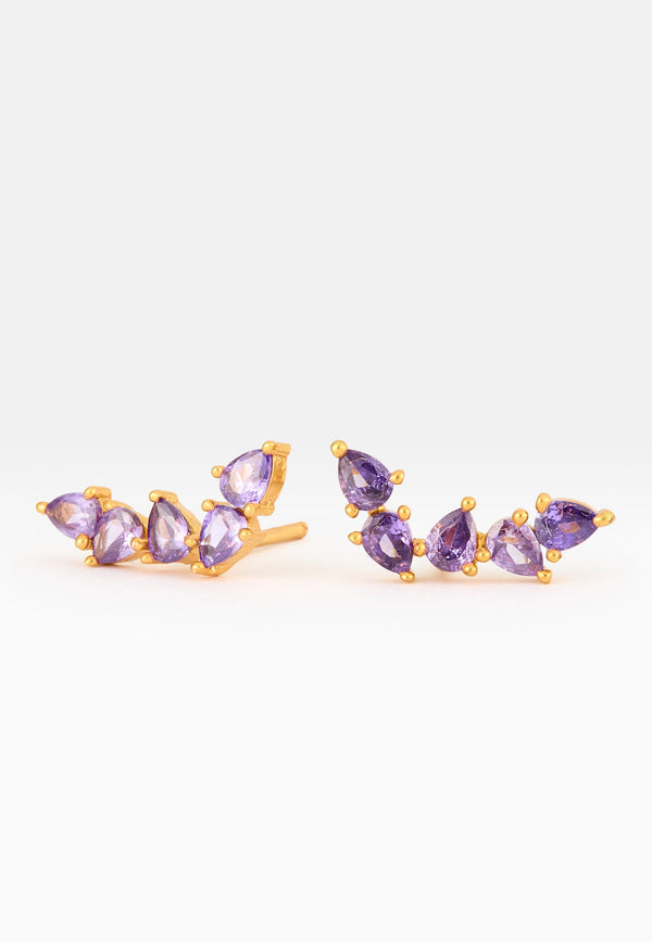 Gondola Amethyst Earrings by Bombay Sunset-2