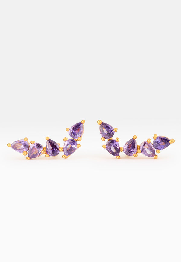 Gondola Amethyst Earrings by Bombay Sunset-3