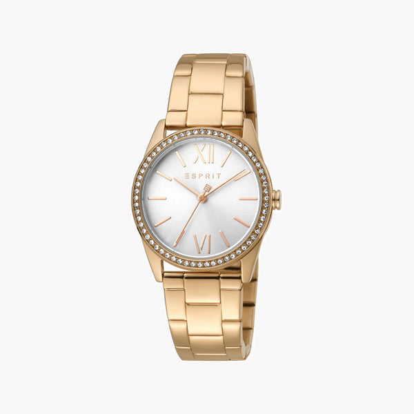 ESPRIT Women's Watch with Rose Gold Stainless Steel Case and Rose Gold Stainless Steel Band-0