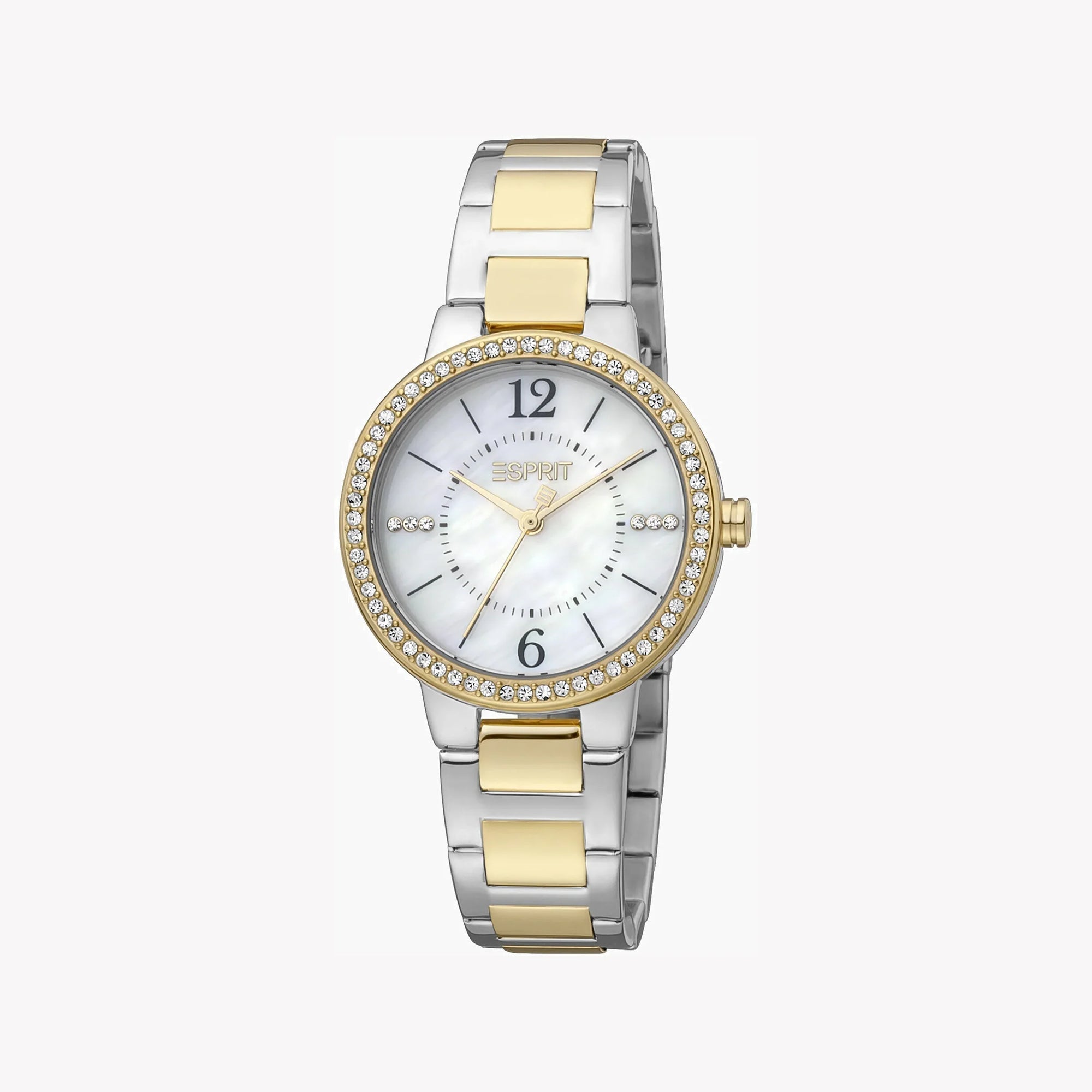 ESPRIT Women's Watch with Silver & Gold Stainless Steel Case and Silver & Gold Stainless Steel Band-1