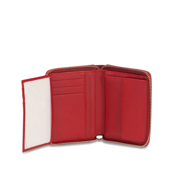 Rebecca Women's Genuine Leather Wallet Red-3