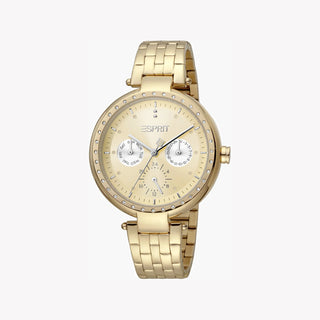 ESPRIT Women's Watch with Gold Stainless Steel Case and Gold Stainless Steel Band-0