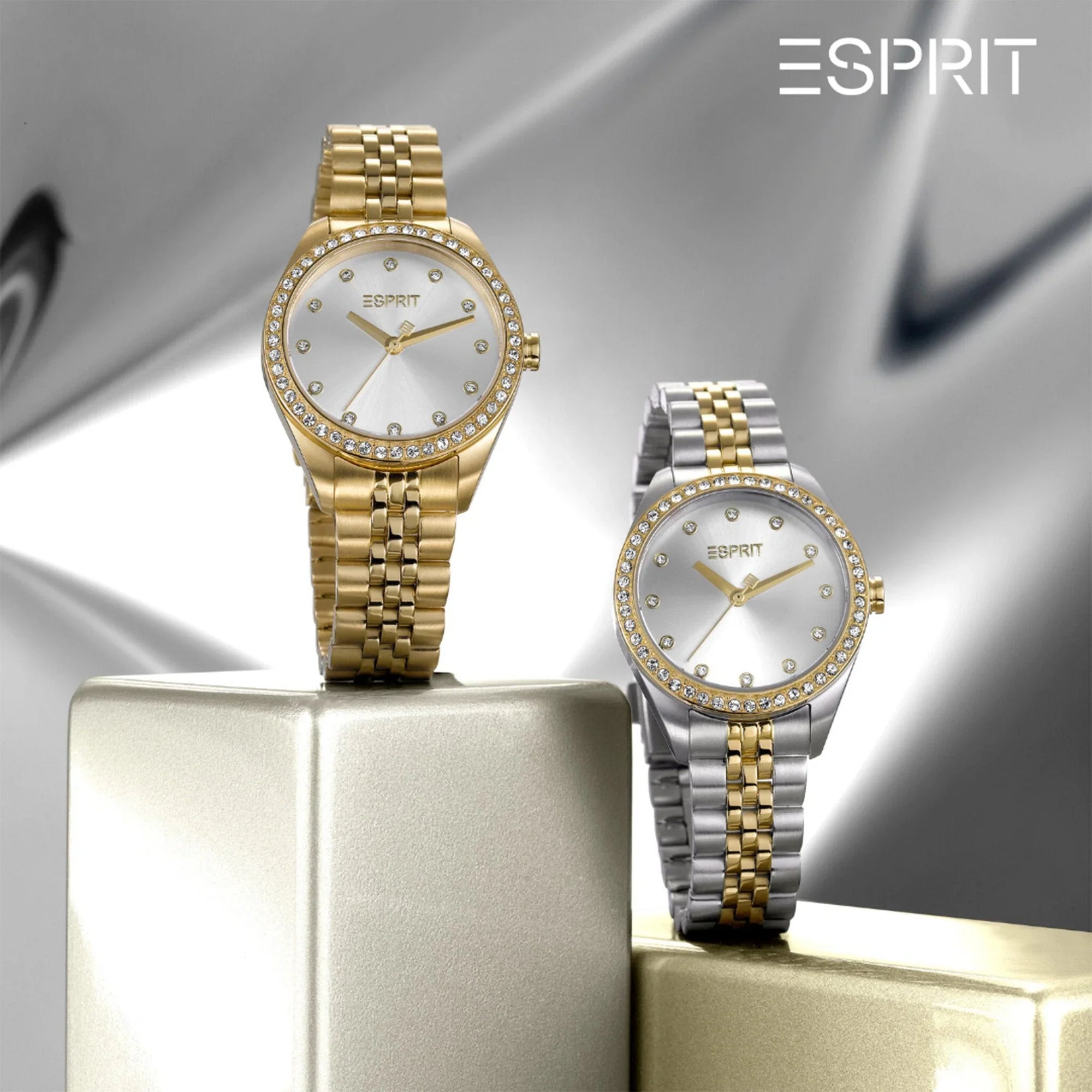 ESPRIT Women's Watch with Gold Stainless Steel Case and Gold Stainless Steel Band-3