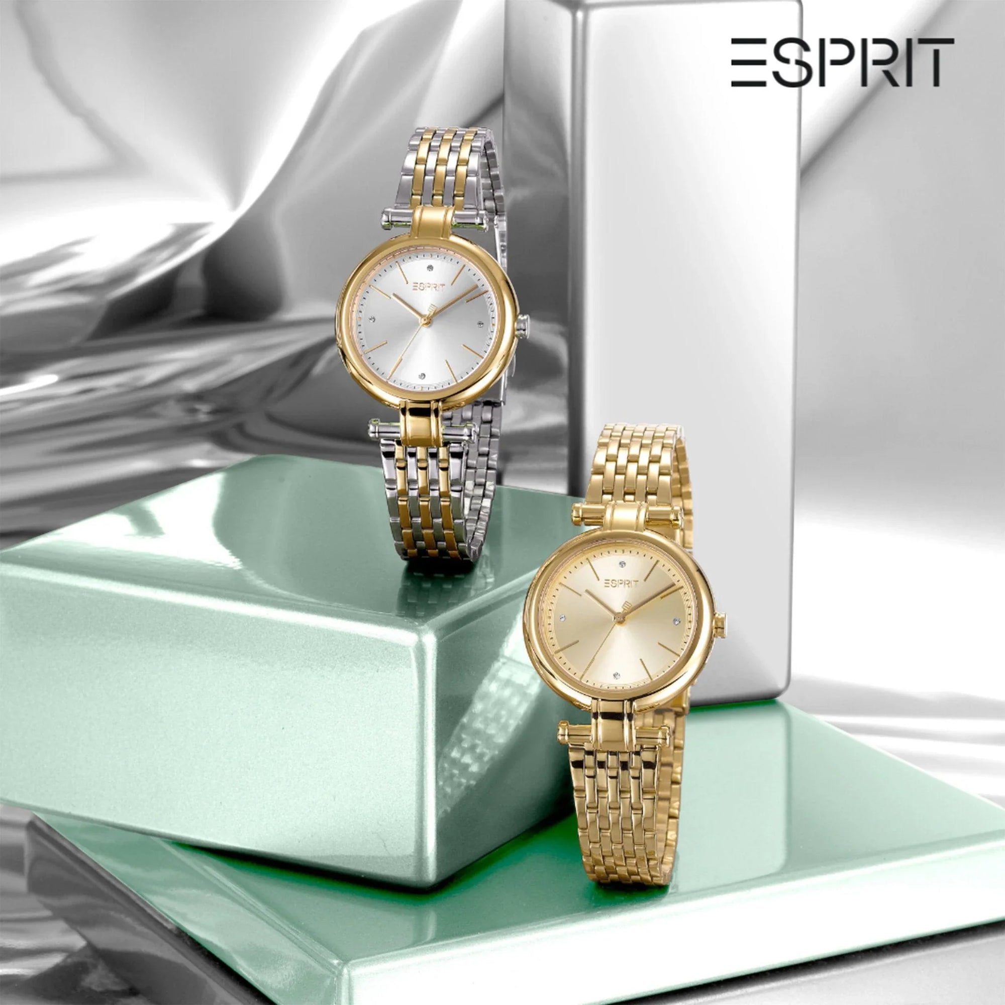 ESPRIT Women's Watch with Gold Stainless Steel Case and Gold Stainless Steel Band-3