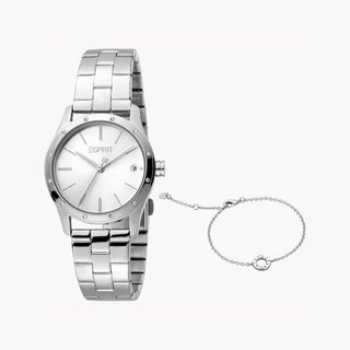 ESPRIT Women's Watch with Silver Stainless Steel Case and Silver Stainless Steel Band-0