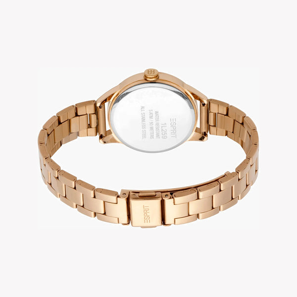 ESPRIT Women's Watch with Rose Gold Stainless Steel Case and Rose Gold Stainless Steel Band-3