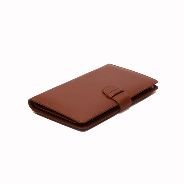 Hudson Full Grain Leather Travel Wallet Brown-2