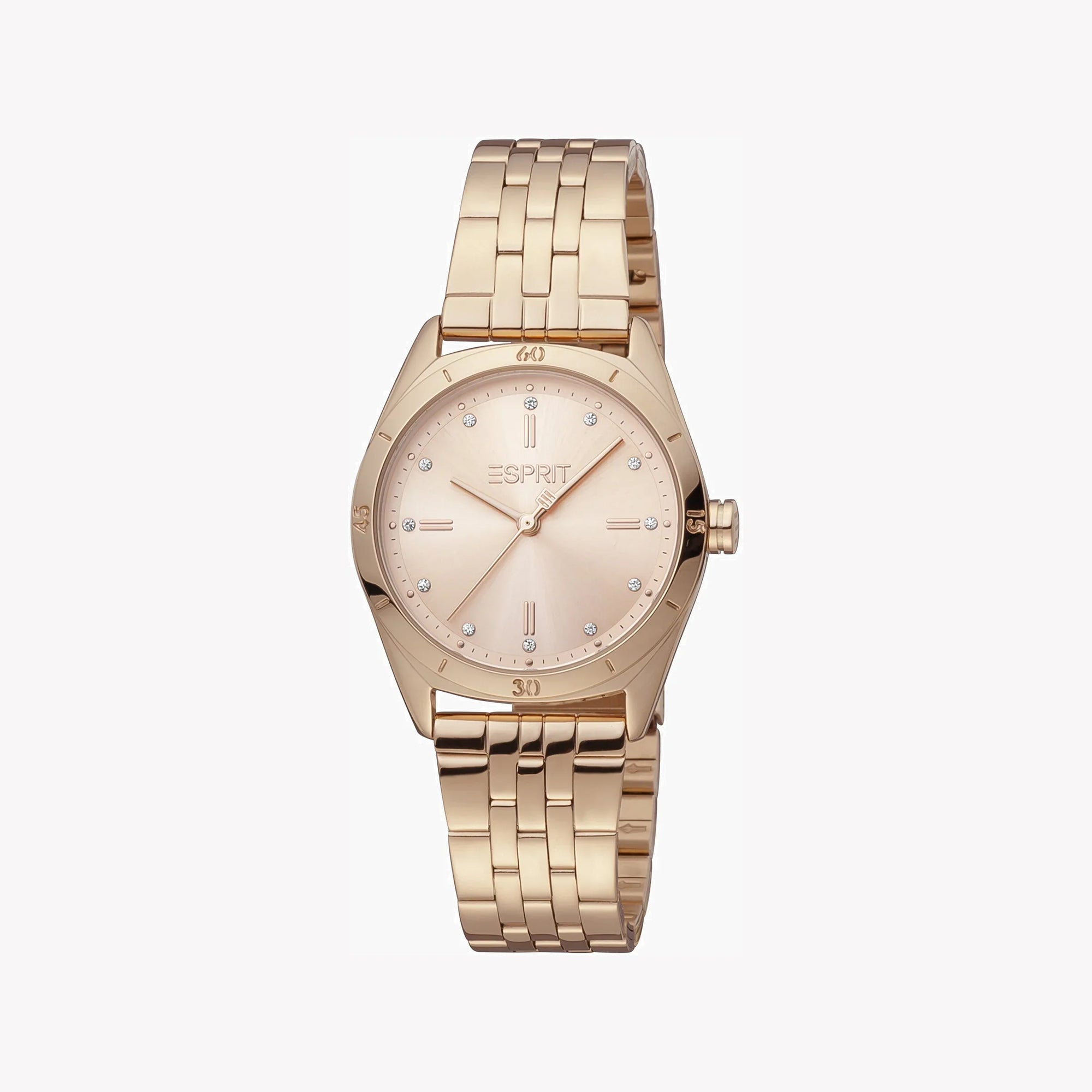 ESPRIT Women's Watch with Rose Gold Stainless Steel Case and Rose Gold Stainless Steel Band-0