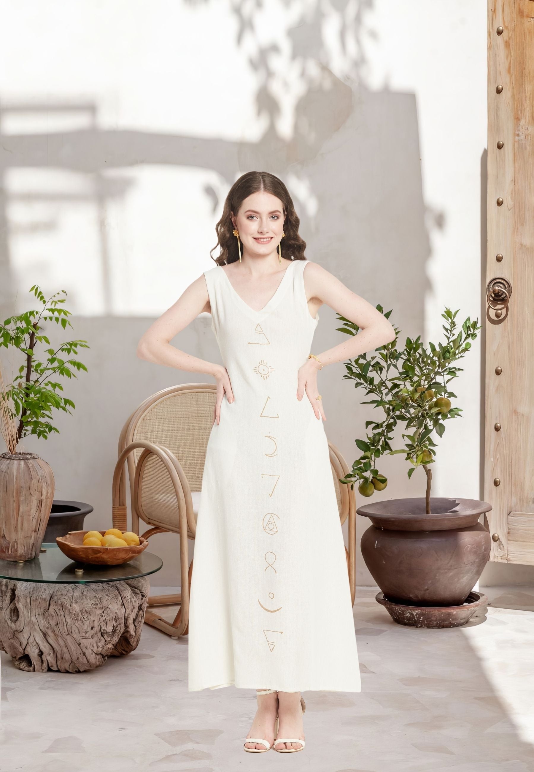 Iliana White Dress by Bombay Sunset-1