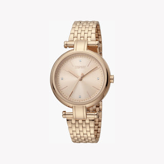 ESPRIT Women's Watch with Rose Gold Stainless Steel Case and Rose Gold Stainless Steel Band-0