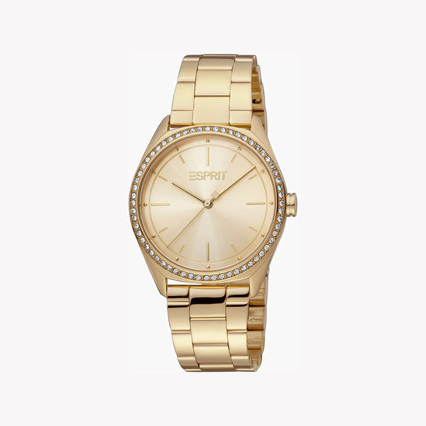 ESPRIT Women's Watch with Gold Stainless Steel Case and Gold Stainless Steel Band-1