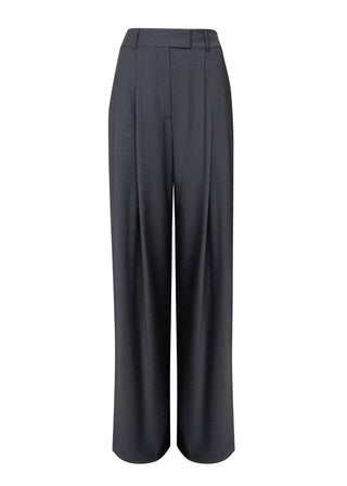 Sophia Suit Wide Style Grey Virgin Wool Pants-1