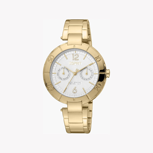 ESPRIT Women's Watch with Gold Stainless Steel Case and Gold Stainless Steel Band-0