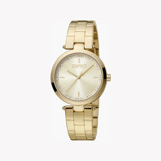 ESPRIT Women's Watch with Gold Stainless Steel Case and Gold Stainless Steel Band-0