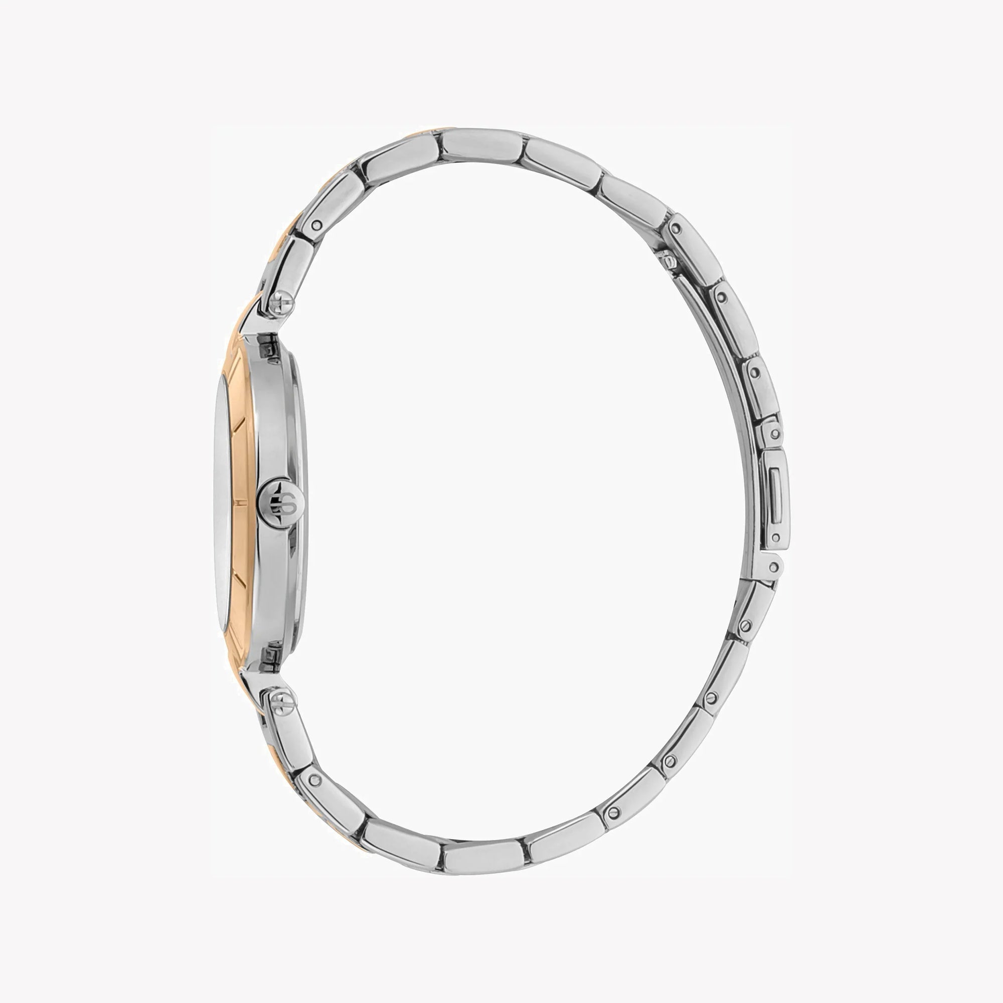 ESPRIT Women's Watch with Silver Stainless Steel Case and Silver & Rose Gold Stainless Steel Band-1