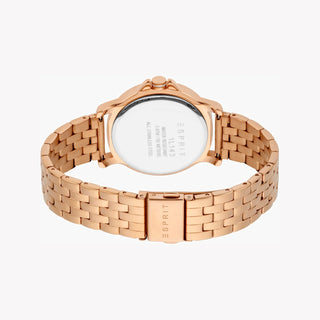 ESPRIT Women's Watch with Rose Gold Stainless Steel Case and Rose Gold Stainless Steel Band-2