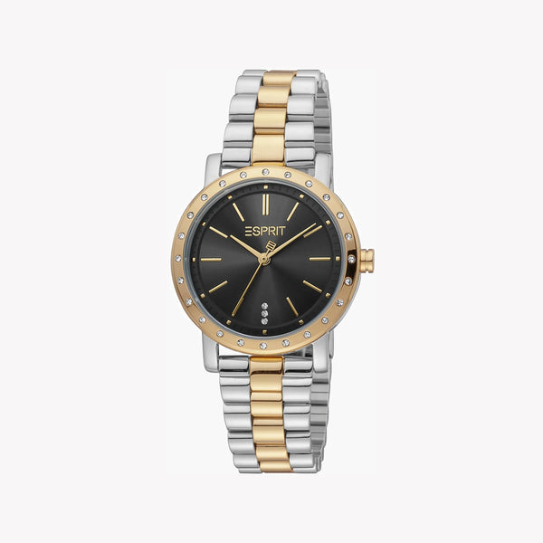 ESPRIT Women's Watch with Silver Stainless Steel Case and Silver & Gold Stainless Steel Band-1