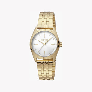 ESPRIT Women's Watch with Gold Stainless Steel Case and Gold Stainless Steel Band-0