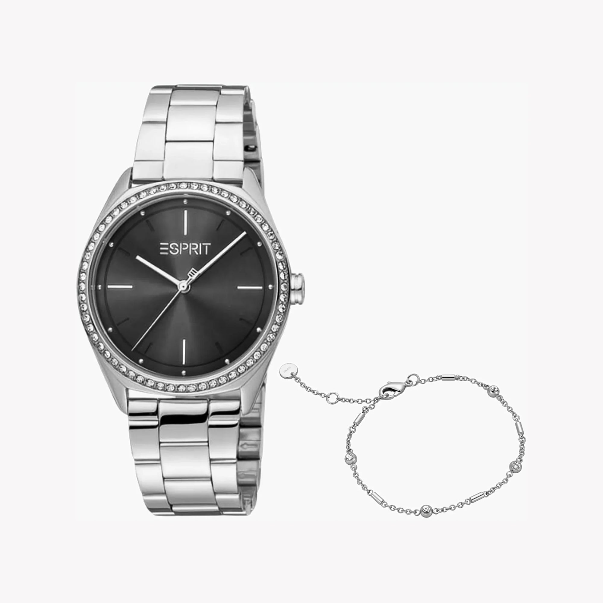 ESPRIT Women's Watch with Silver Stainless Steel Case and Silver Stainless Steel Band-0