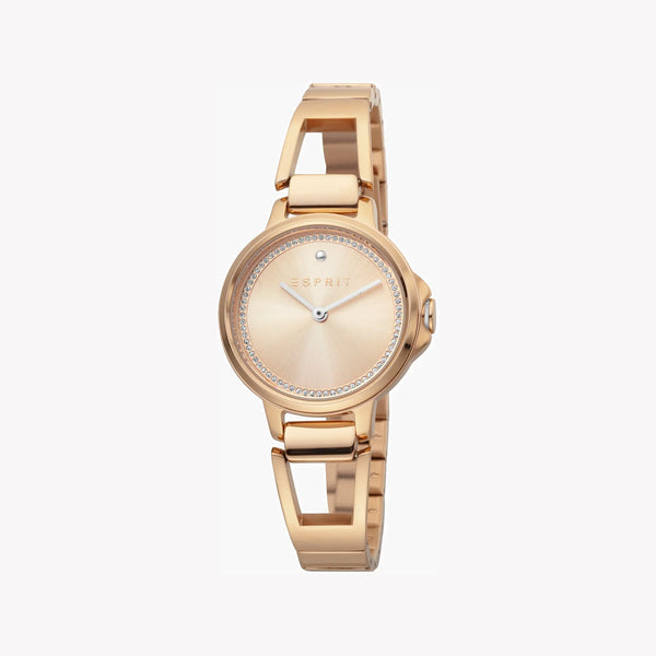 ESPRIT Women's Watch with Rose Gold Stainless Steel Case and Rose Gold Stainless Steel Band-0