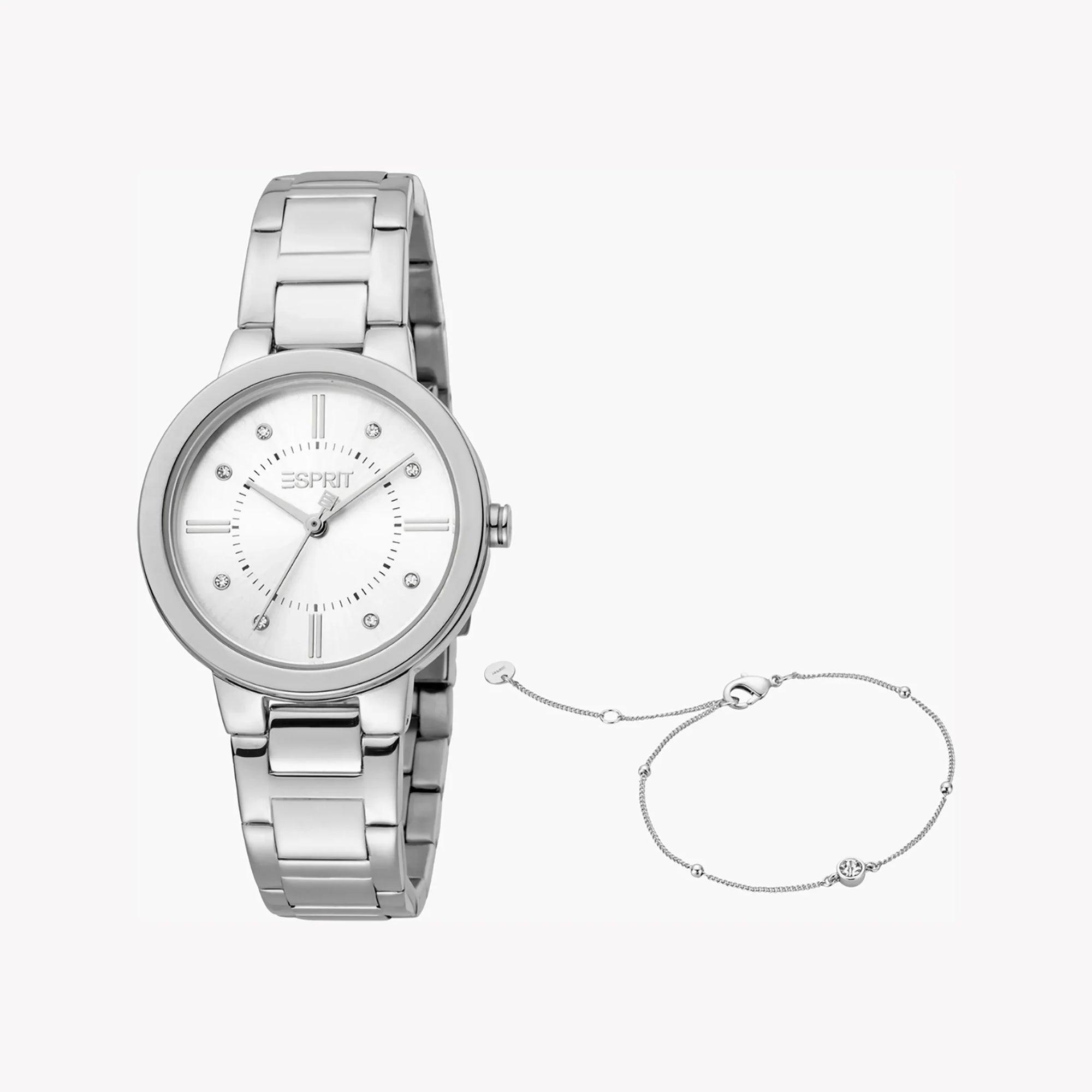 ESPRIT Women's Watch with Silver Stainless Steel Case and Silver Stainless Steel Band-0