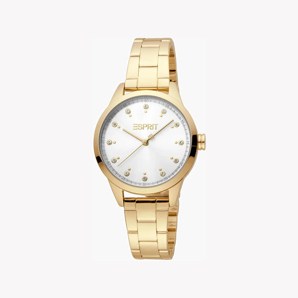 ESPRIT Women's Watch with Gold Stainless Steel Case and Gold Stainless Steel Band-0