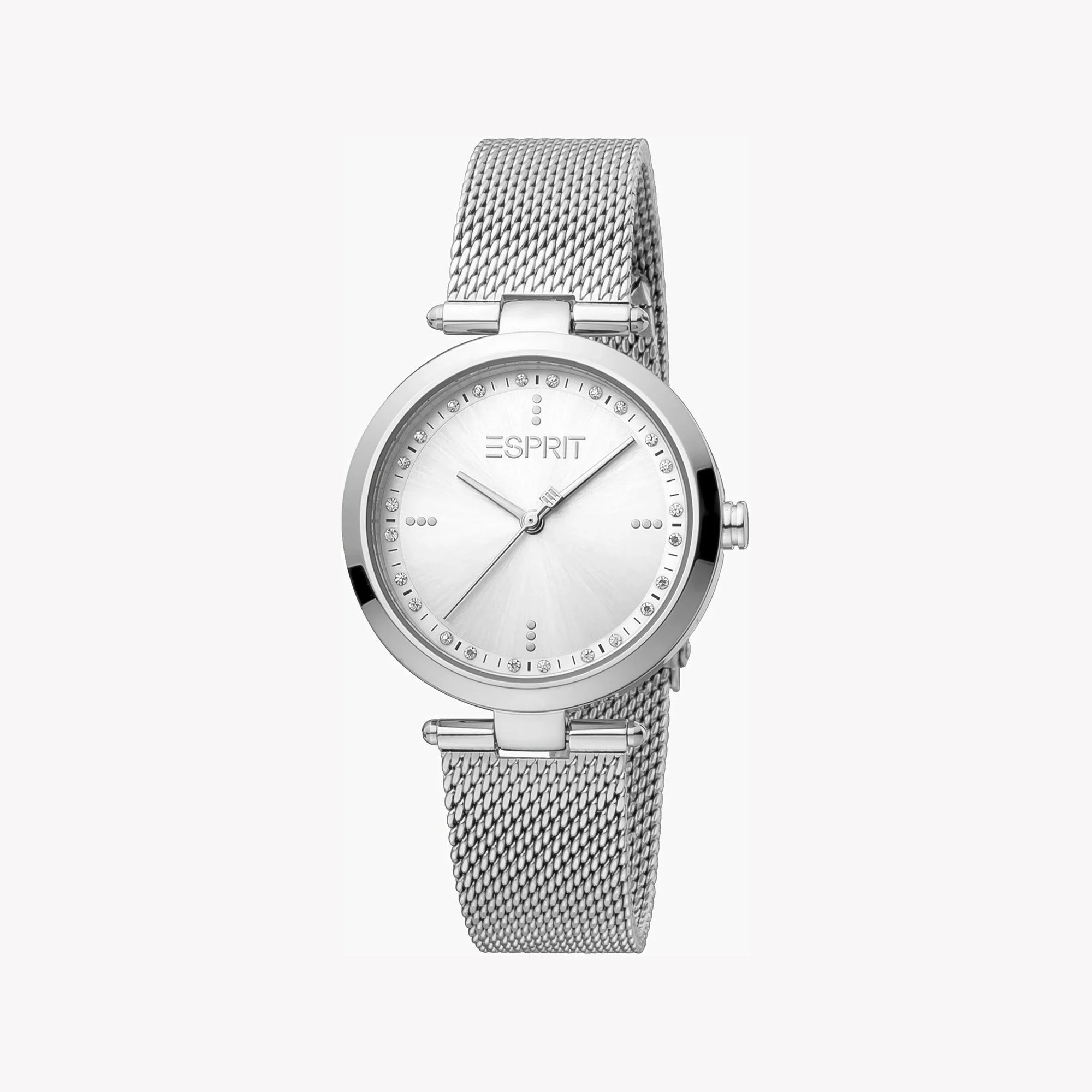 ESPRIT Women's Watch with Silver Stainless Steel Case and Silver Stainless Steel Band-0