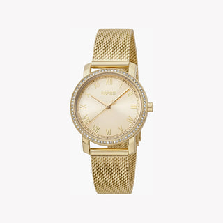 ESPRIT Women's Watch with Gold Stainless Steel Case and Gold Stainless Steel Band-1