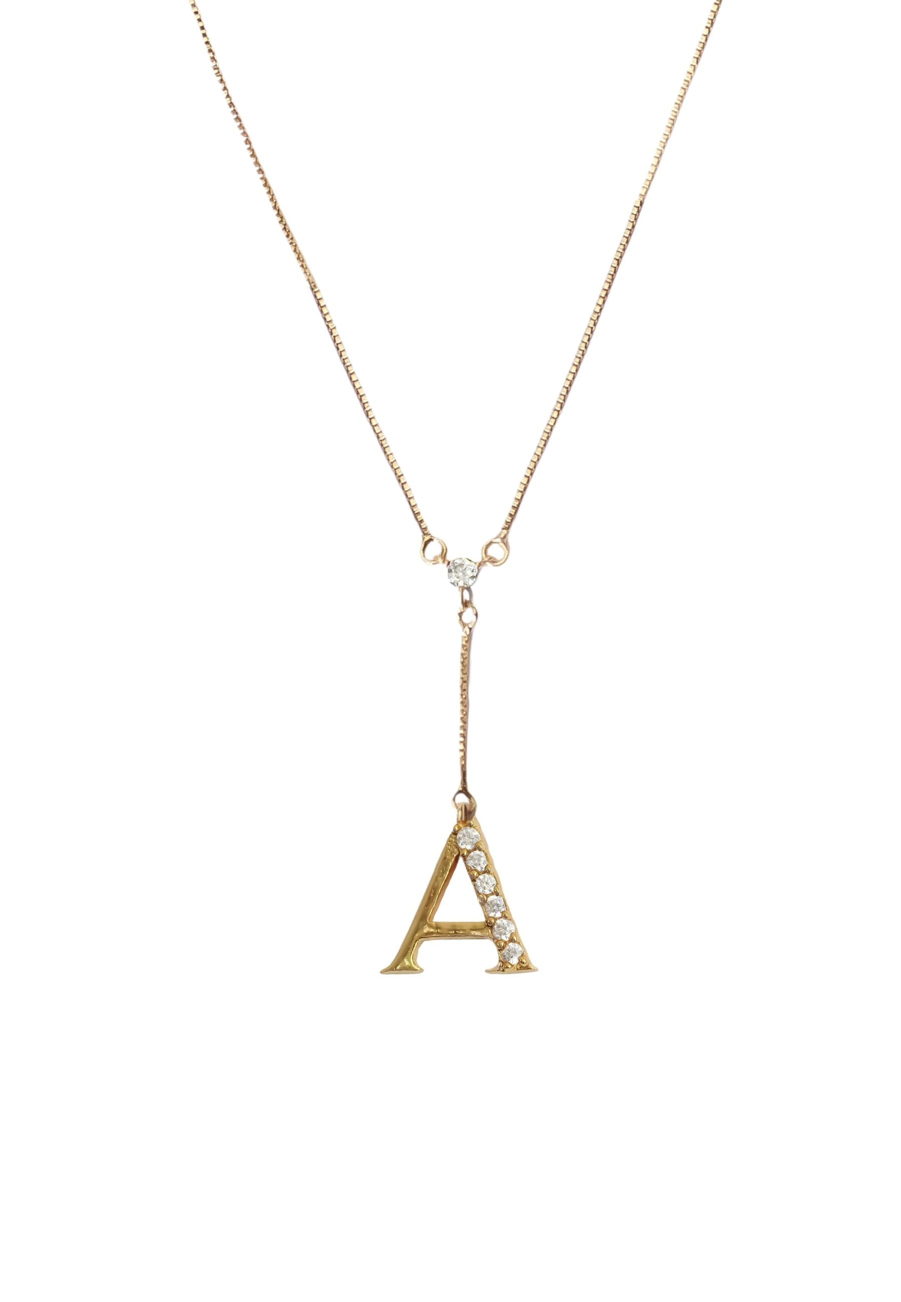 Golden Alphabet Necklaces by Bombay Sunset-2