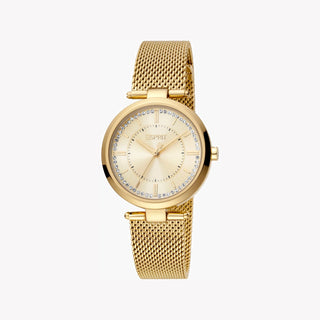 ESPRIT Women's Watch with Gold Stainless Steel Case and Gold Stainless Steel Band-0