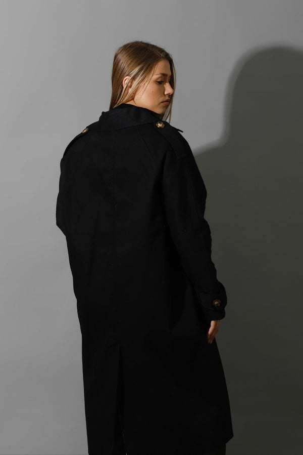 Trench Coat - Black-2