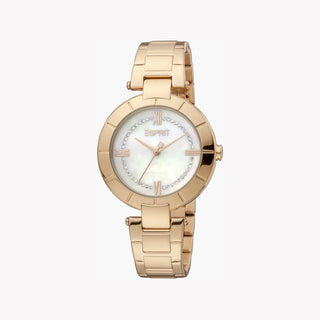 ESPRIT Women's Watch with Rose Gold Stainless Steel Case and Rose Gold Stainless Steel Band-0