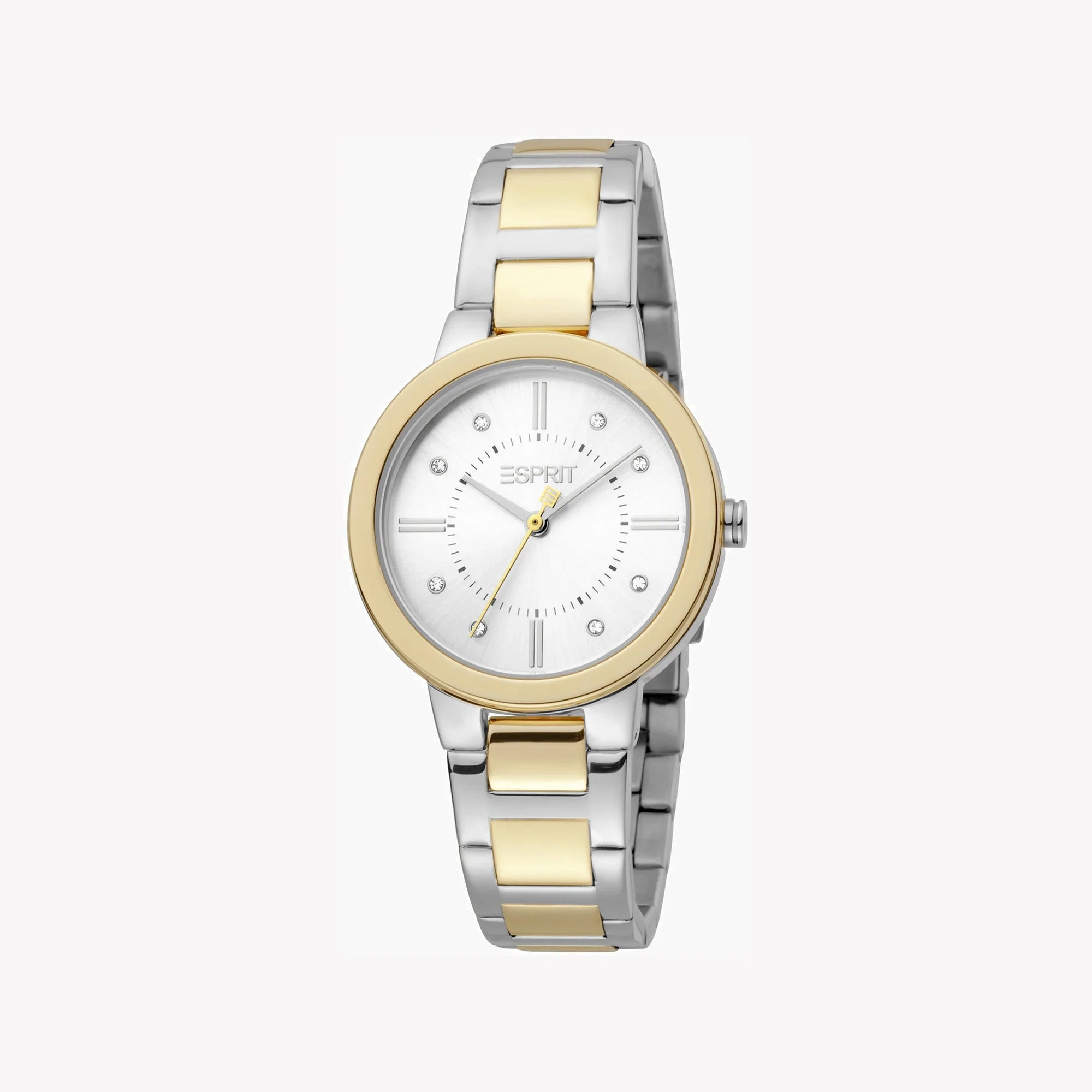 ESPRIT Women's Watch with Silver Stainless Steel Case and Silver & Gold Stainless Steel Band-1