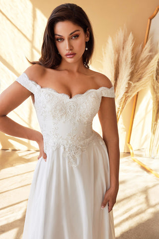 Lacelet Off The Shoulder Bridal Gown-2