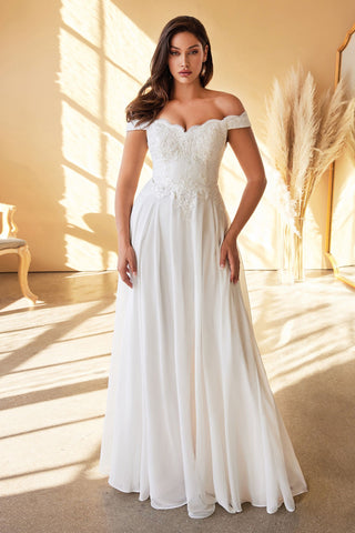 Lacelet Off The Shoulder Bridal Gown-0