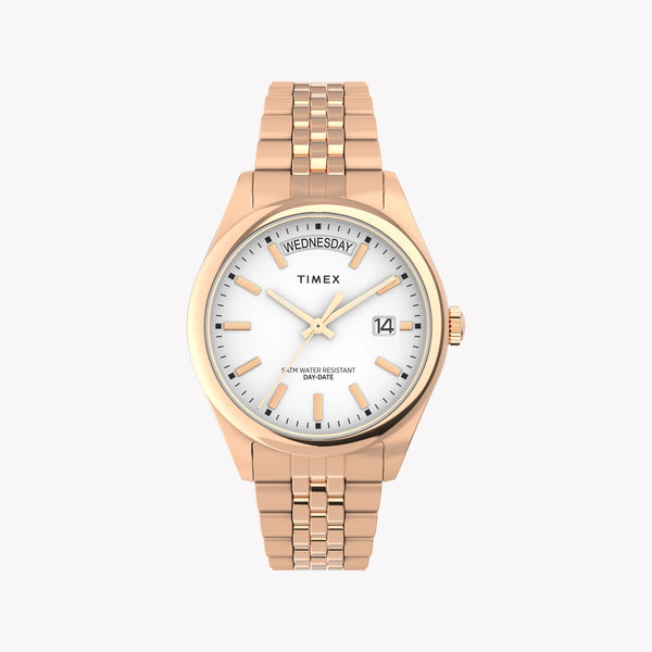 TIMEX WOMEN'S LEGACY ROSE GOLD-TONE - ELEGANT TIMEPIECE FOR EVERY OCCASION-0