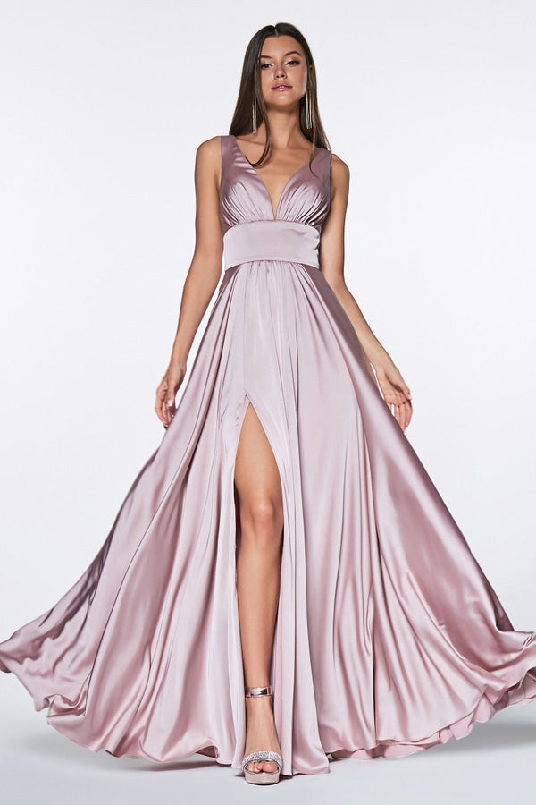 Soft Satin A-Line Dress-4