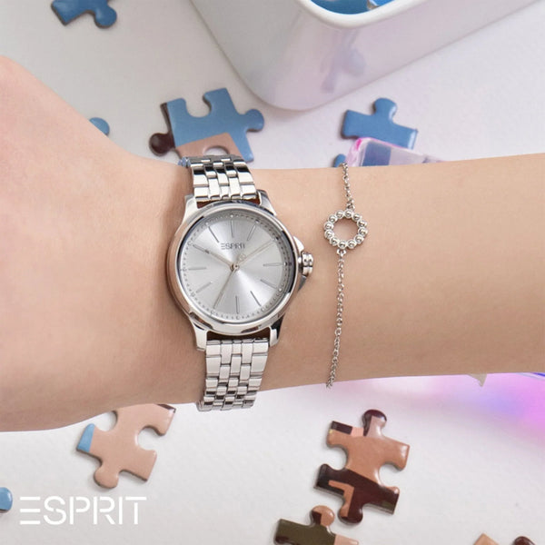 ESPRIT Women's Watch with Silver Stainless Steel Case and Silver Stainless Steel Band-4