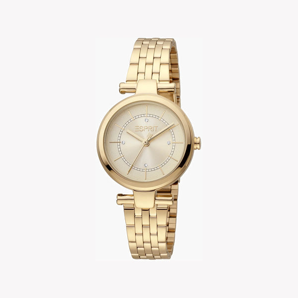 ESPRIT Women's Watch with Gold Stainless Steel Case and Gold Stainless Steel Band-1