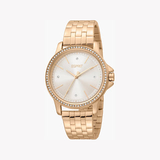 ESPRIT Women's Watch with Rose Gold Stainless Steel Case and Rose Gold Stainless Steel Band-0