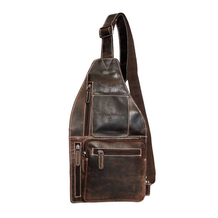 Mary Buffalo Leather Crossbody Shoulder Bag-3