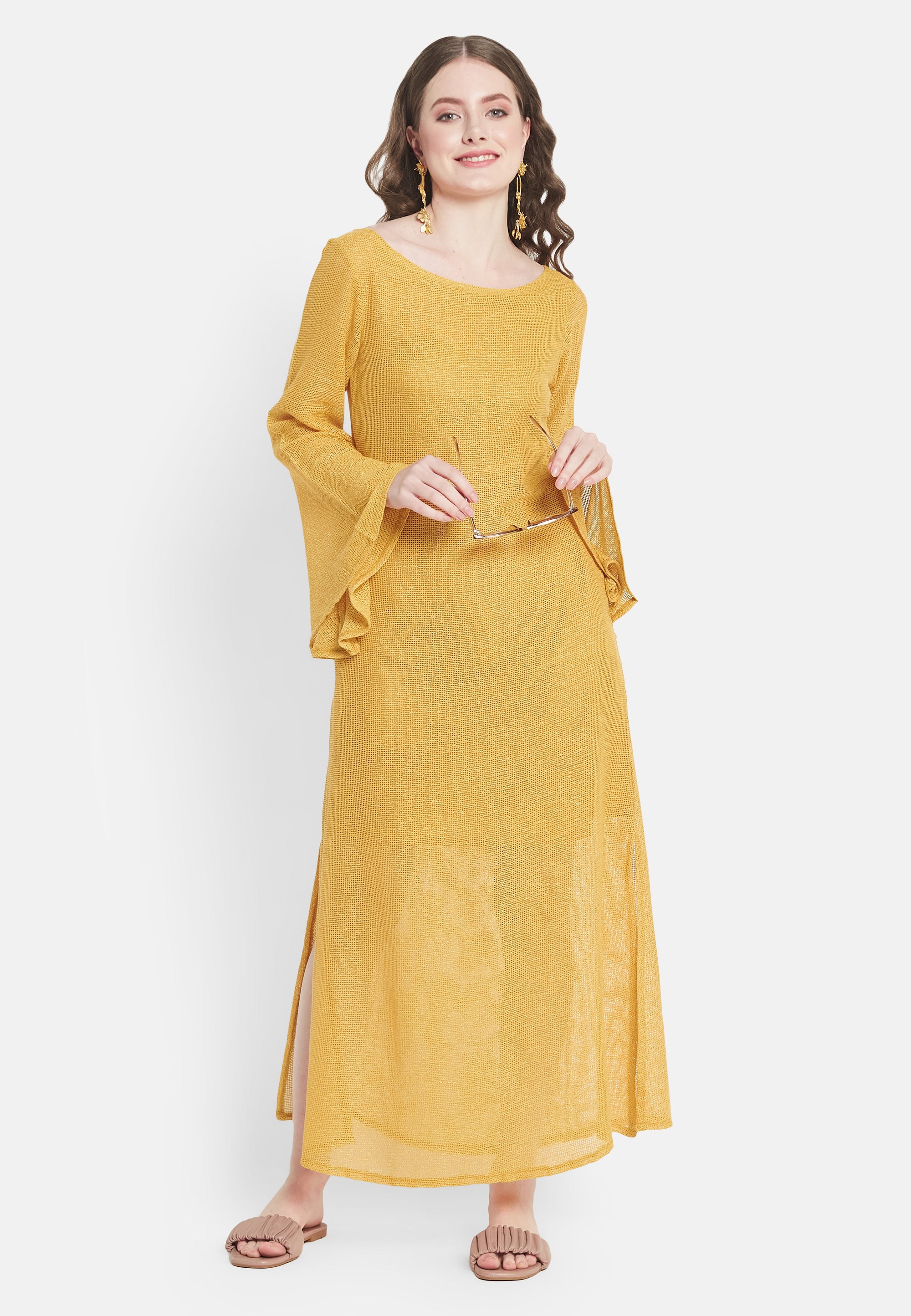 Cassia Mustard Dress by Bombay Sunset-4