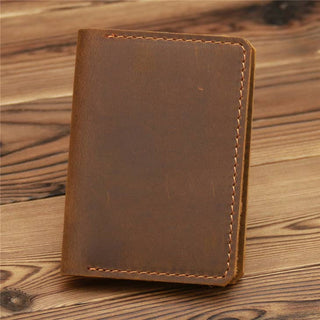 Kyle Genuine Leather Handmade Wallet Brown-2