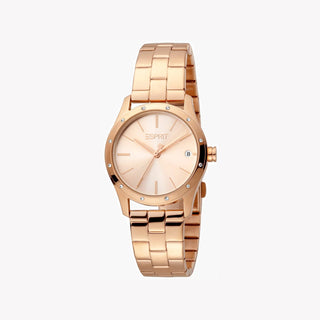 ESPRIT Women's Watch with Rose Gold Stainless Steel Case and Rose Gold Stainless Steel Band-1