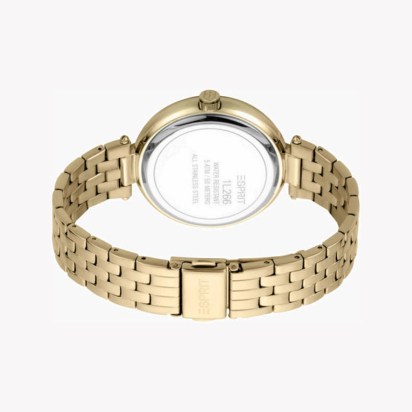 ESPRIT Women's Watch with Gold Stainless Steel Case and Gold Stainless Steel Band-2